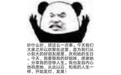 吵什么吵,就这么一点事。今天我们大家之所以欢聚在这里,是为我们从小到大的好朋友顾里,庆祝她的生日。今天,我要敬我的好姐妹,感谢她分享我的悲惨人生。我也发自内心地祝愿她,从此以后,和我的人生一样,开始发烂,发臭! - 熊猫头阴阳怪气表情包