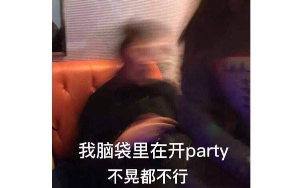 我脑袋里在开 party 不晃都不行 - 近期热门无水印表情包走一波