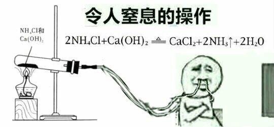 令人窒息的操作NHCI和COH‖2NH4Cl+Ca(OH)= e Caci2+2NH3↑+2H2O - 令人XX的操作，化学专业必备