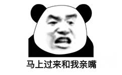 马上过来和我亲嘴