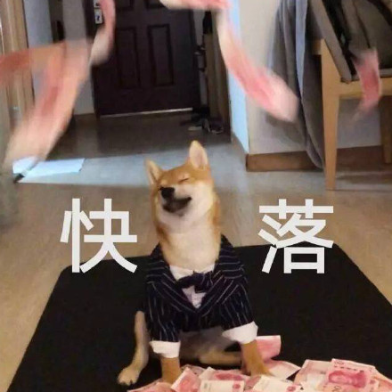 快乐（落），doge撒钱