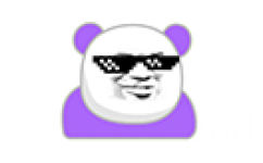 紫色熊猫头社会摇 - 熊猫头社会摇表情包
