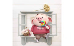 猪猪吃棒棒糖 - 猪年当然要用猪猪头像