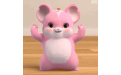 粉色小卷鼠跳舞 - 小卷鼠表情包 | 小卷鼠跳舞第三弹
