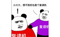 无限循环复读机 GIF：小火汁，想不到你也是个复读机