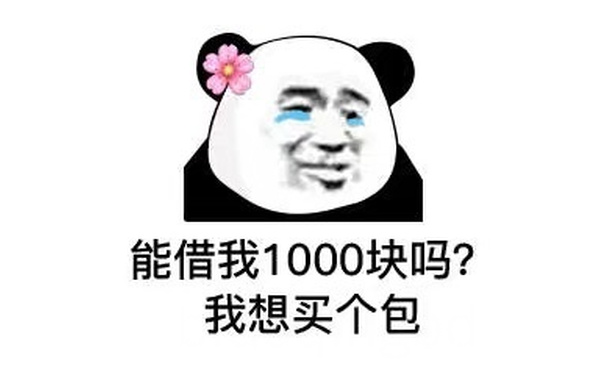 能借我1000块吗?我想买个包 - 能借我钱吗？我真的很缺钱...