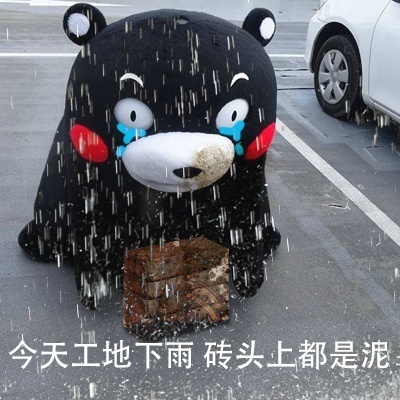 今天工地下雨砖头上都是泥 - 送给正在努力搬砖的你。。。