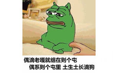 偶滴老嘎就组在则个屯，偶系则个屯里土生土长滴狗 - doge与sadfrog的完美结合