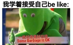 我学着接受自己be like:一些垃圾是好垃圾Some Garbage is OK