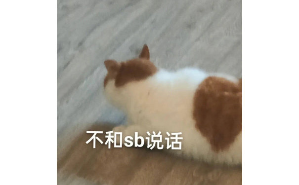 不和sb说话