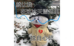 就让我在这冰天雪地里，独自心碎 - RJ表情包系列