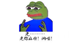 光。。。。光你麻痹，闭嘴！ - 光腰和小腿就这么粗（Sad Frog）