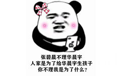 张碧晨不理华晨宇人家是为了给华晨宇生孩子你不理我是为了什么?