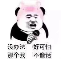 没办法 好可怕 那个我 不像话（熊猫头表情包）