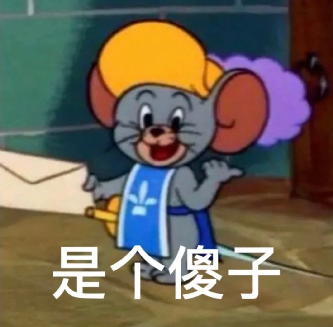 是个傻子