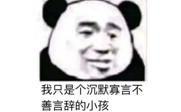 我只是个沉默寡言不善言辞的小孩