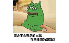 你会不会突然的出现，在马建车的奶茶店 - doge与sadfrog的完美结合