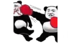 熊猫头拳击 GIF 动图表情包
