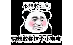 不想收红包只想收你这个小宝宝(熊猫头)