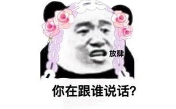 放肆你在跟谁说话?(熊猫头表情包)