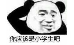 你应该是小学生吧(熊猫头)