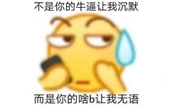 不是你的牛逼让我沉默而是你的啥b让我无语