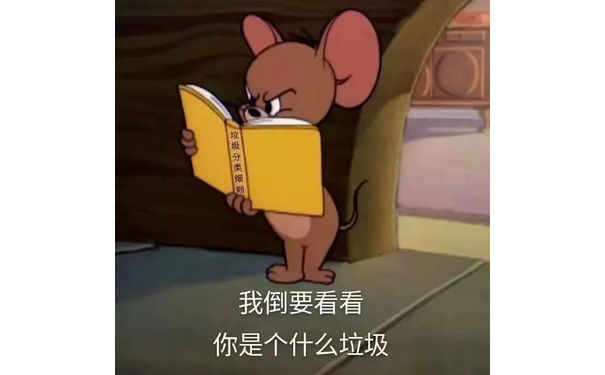 垃圾分类细则我倒要看看你是个什么垃圾(杰瑞鼠表情包)