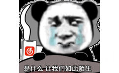 是什么让我们如此陌生(流泪熊猫头表情包)