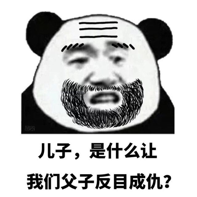 儿子,是什么让我们父子反目成仇?(熊猫头)