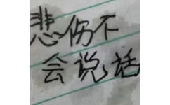 悲伤不会说话