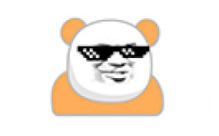 橙色熊猫头社会摇 - 熊猫头社会摇表情包