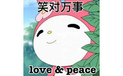 笑对万事love peace