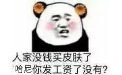 人家没钱买皮肤了哈尼你发工资了没有?