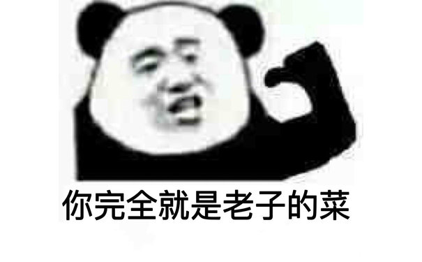 你完全就是老子的菜