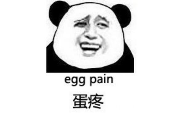 egg pain 蛋疼 - 装了逼还想跑~熊猫金馆长系列搞笑表情