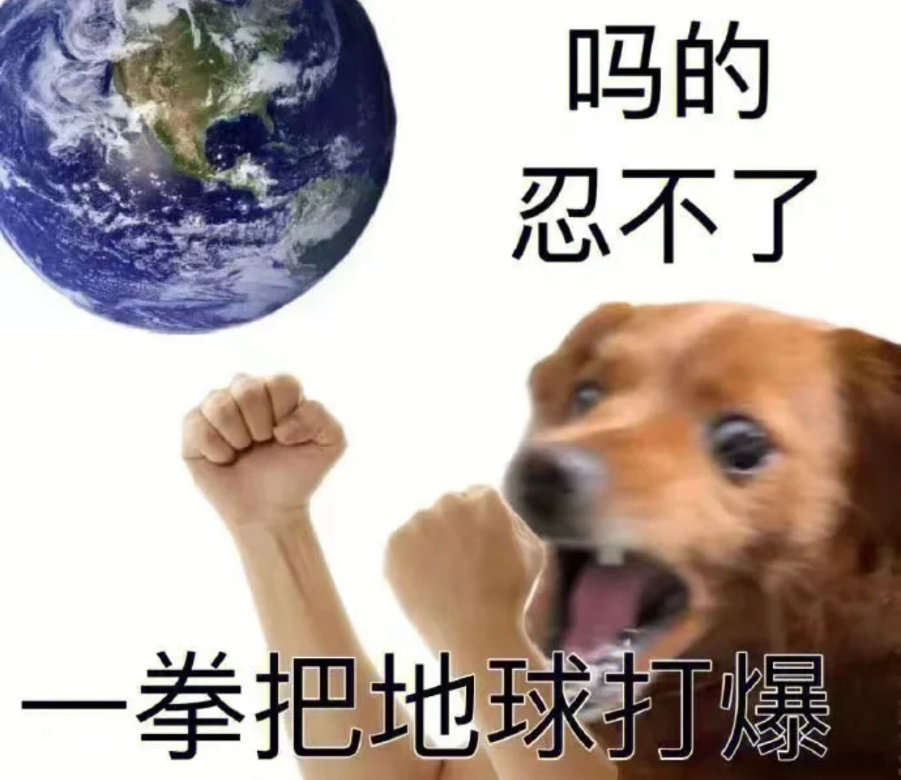 吗的忍不了一拳把地球打爆