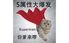 S属性大爆发Superman你爹来啰 - S属性大爆发表情包