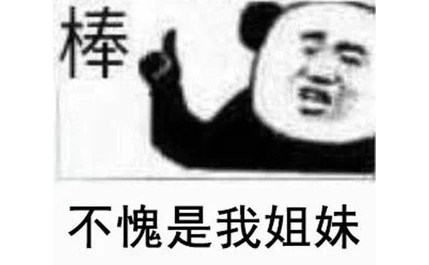 棒不愧是我姐妹(熊猫头表情包)