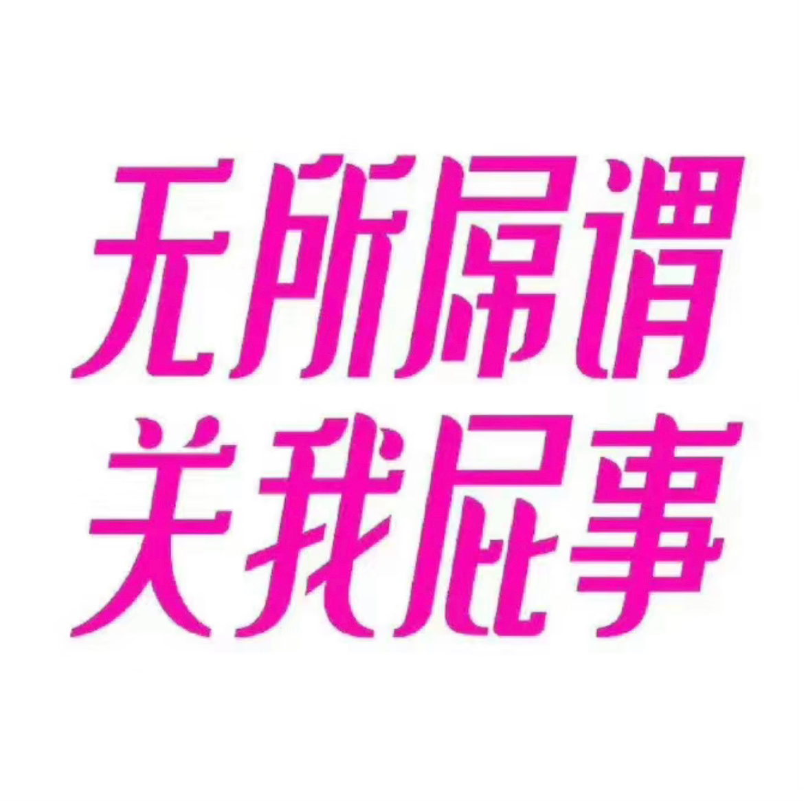 无所屌谓关我屁事(发疯文字表情包 ​)