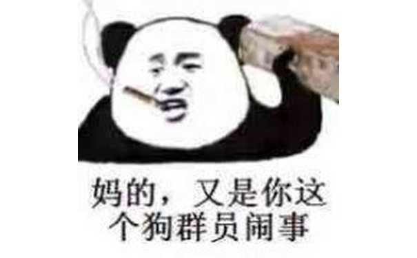 妈的，又是你这个狗群员闹事