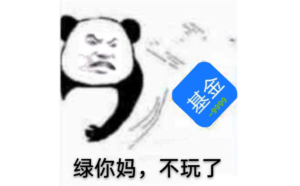 基金999绿你妈,不玩了