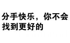 分手快乐，你不会找到更好的 - 你很有想法，愿你早日醒来（文字装逼表情）