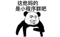 这他妈的是小程序群吧(熊猫头群聊表情包)