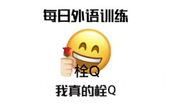 每日外语训练栓Q我真的栓Q