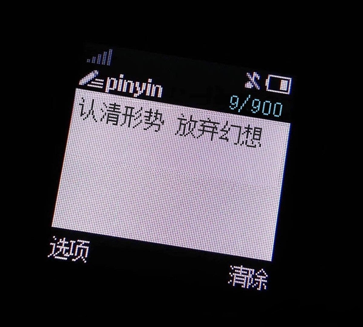 认清形势，放弃幻想（诺基亚 NOKIA 短信表情包）