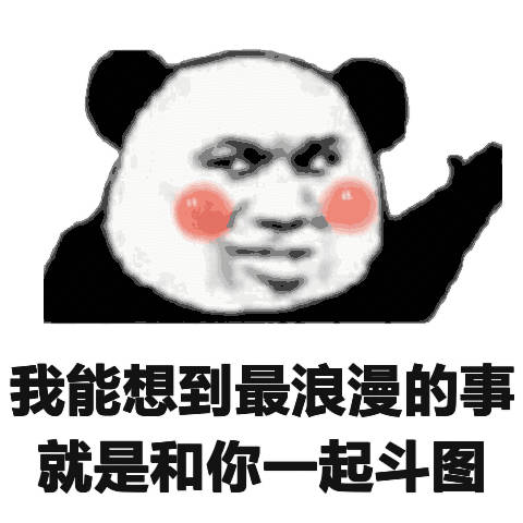 我能想到最浪漫的事就是和你一起斗图