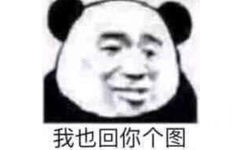 我也回你个图(熊猫头聊天斗图表情包)