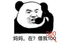 妈妈，在？借我300