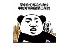 原来你们都这么有钱，平时穷果然是装出来的 - 「支付宝年度账单」表情包