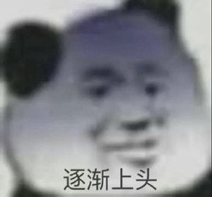 逐渐上头(熊猫头表情包)